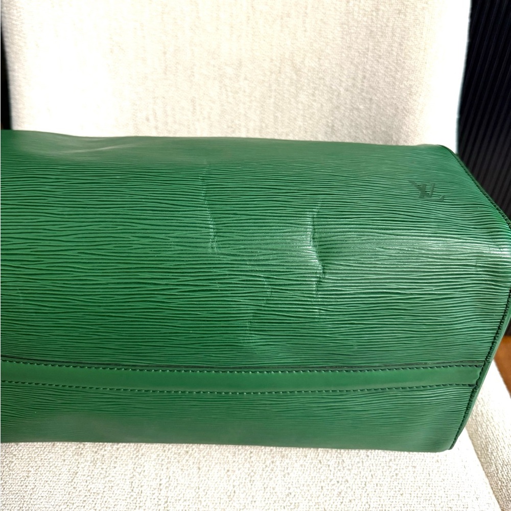 Authentic Louis Vuitton Speedy 35 satchel bag Epi Green Leather M42994 - Picture 12 of 16